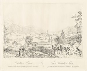 Radstadt bei Tauern von Johann Christoph Erhard and Johann Adam Klein after Carl Ludwig Friedrich Viehbeck