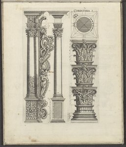 Säulen und Kapitelle der korinthischen Ordnung von Johann Christoph Feinlein