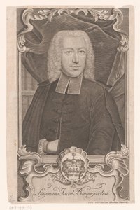 Porträt von Sigmund Jacob Baumgarten von Johann David Schleuen (I)