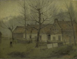 Häuser in einem Dorf von Johann Eduard Karsen