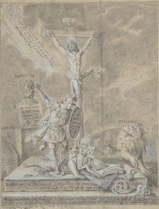 Allegorie der christlichen Tugenden, 1746 von Johann Elias Ridinger