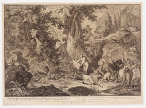 Die Erschaffung Evas von Johann Elias Ridinger