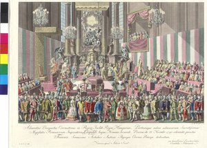 Krönung von Kaiser Leopold II. zum König von Ungarn in Bratislava am 15. November 1790 von Johann Ernst Mansfeld