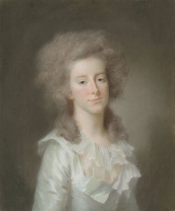 Frederica Louisa Wilhelmina (Louise; 1770-1819), Prinzessin von Oranien-Nassau. Tochter von Prinz Willem V, Ehefrau von Carel George August, Erbprinz von Braunschweig-Wolfenbüttel von Johann Friedrich August Tischbein