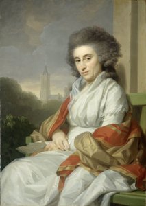 Porträt von Cornelia Rijdenius, Ehefrau von Johannes Lublink II von Johann Friedrich August Tischbein