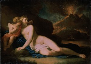 Venus und Amor, 1804 von Johann Friedrich August Tischbein