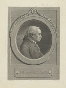 Porträt von Immanuel Kant 1724-1804 von Johann Friedrich Bause