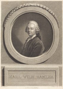 Karl Ramler von Johann Friedrich Bause after Anton Graff