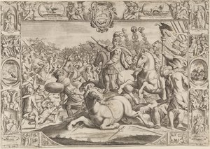 Allegorie auf Urban VIII., Papst (Maffeo Barberini 1623-1644) von Johann Friedrich Greuter