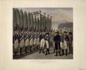Parade der französischen Garde im Lustgarten in Berlin 1806, 1806