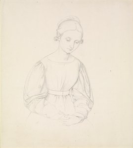 Porträt der Frau des Künstlers, Nina, ca. 1830 von Johann Friedrich Overbeck
