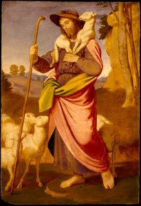 Der gute Hirte, frühe 1860er von Johann Friedrich Overbeck
