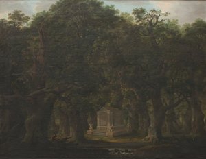 Denkmal in einem Eichenwald von Johann Friedrich Weitsch