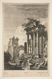 Capriccio mit römischen Ruinen