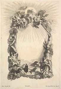 Die Bundeslade, aus dem Buch der Kartuschen, Mitte des 18. Jahrhunderts von Johann Georg Hertel