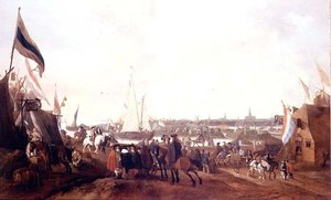 Blick auf Hulst, Zeeland von Johann Georg Meyer von Bremen