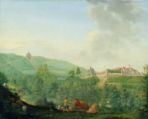 Schloss Weissenstein, bei Kassel (Wilhelmshöhe), 1778 von Johann Georg Pforr