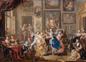 Tanzszene im Palast, ca. 1730