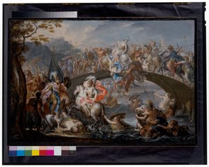 Die Schlacht der Amazonen von Johann Georg Platzer