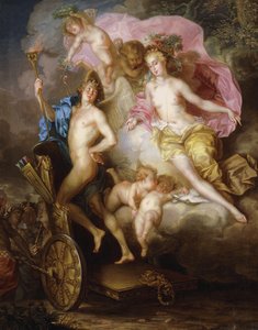 Der Triumph von Venus und Amor mit Amors Wagen