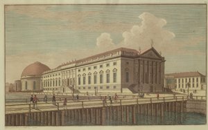 Ansicht des Opernhauses in Berlin, 1773 von Johann Georg Rosenberg
