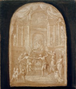 Tanz um den Opferaltar von Johann Georg Schütz