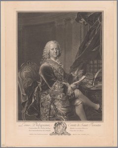 Porträt von Louis Phélypeaux de Saint-Florentin von Johann Georg Wille