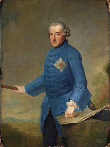 Porträt von Friedrich II. von Preußen 1712-1786, 1763 von Johann Georg Ziesenis the Younger