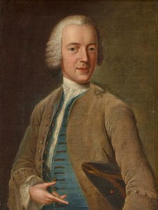 Selbstporträt, ca. 1744 von Johann Georg Ziesenis the Younger