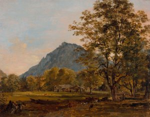 Ein Bauernhaus in den Bayerischen Alpen von Johann Georg von Dillis