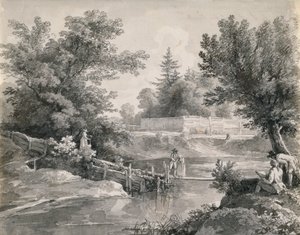 Am Hirschanger im Englischen Garten von Johann Georg von Dillis