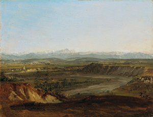 Das Lechtal mit Blick auf die Zugspitze von Johann Georg von Dillis