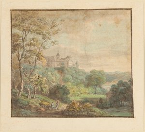 Landschaft mit Schloss