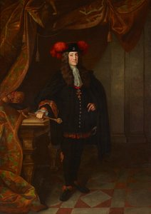 Porträt von Karl VI., 1685-1740, Heiliger Römischer Kaiser, ca. 1730 von Johann Gottfried Auerbach