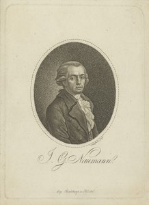 Porträt des Komponisten Johann Gottlieb Naumann 1741-1801, um 1800 von Johann Gottfried Scheffner