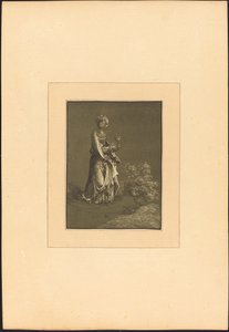 Heilige Barbara von Johann Gottlieb Prestel after Albrecht Altdorfer