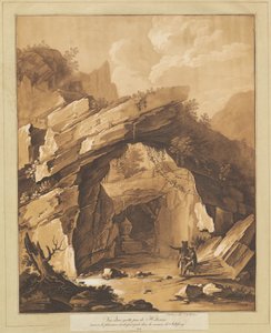 Ansicht der Grotte bei Heilbrunn, nahe Salzburg