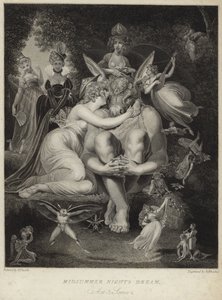 Titania küsst Bottom in Ein Sommernachtstraum