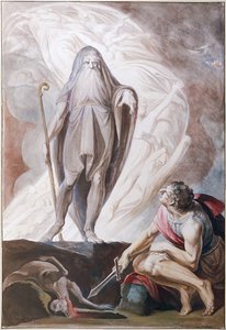 Teiresias sagt Odysseus die Zukunft voraus