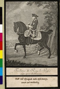 Friedrich II. von Preußen zu Pferd