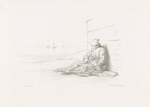 Netze flicken von Johann Heinrich Maria Hubert Rennefeld