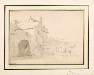 Architektonische Studie von Johann Heinrich Roos