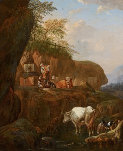 Italienische Landschaft von Johann Heinrich Roos