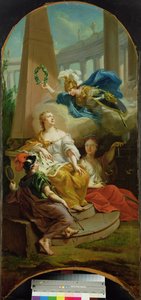 Allegorie, die die erfolgreiche Herrschaft der Landgrafen von Hessen-Kassel darstellt, 1764 von Johann Heinrich Tischbein