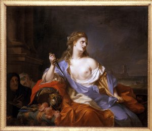 Dido auf dem Scheiterhaufen, 1775 von Johann Heinrich Tischbein