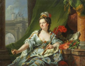 Die Muse Melpomene (die neun Musen, 1771) von Johann Heinrich Tischbein