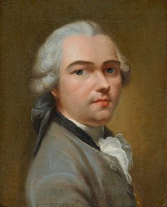 Selbstporträt, Mitte des 18. Jahrhunderts von Johann Heinrich Tischbein