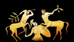 Theseus kämpft gegen die Kentauren bei der Hochzeit von Pirithous und Hippodamia