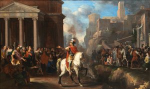 Marcus Curtius stürzt sich in den Abgrund