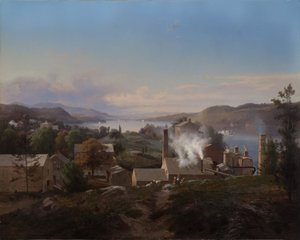 Poughkeepsie Eisenwerke (Bech’s Furnace), 1856 von Johann Herman Carmiencke